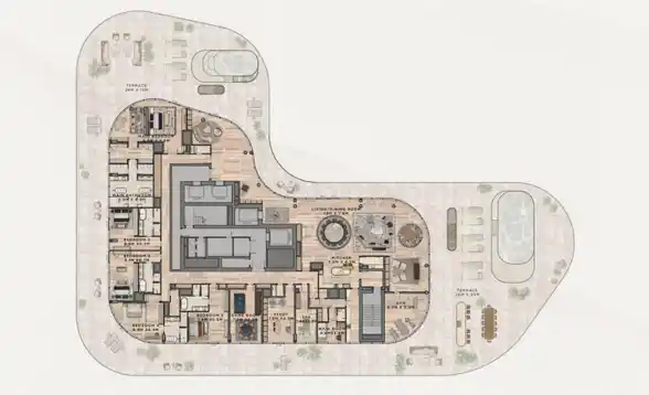 5-Bedroom Penthouse Plan